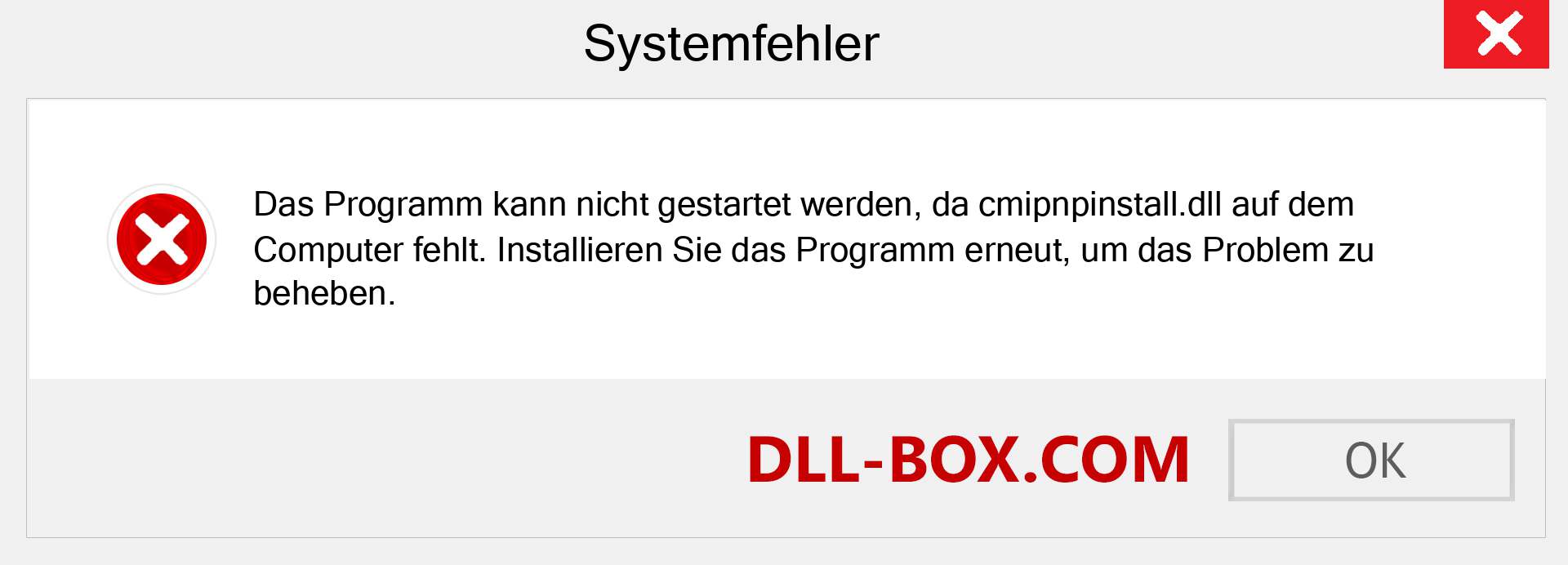 cmipnpinstall.dll-Datei fehlt?. Download für Windows 7, 8, 10 - Fix cmipnpinstall dll Missing Error unter Windows, Fotos, Bildern