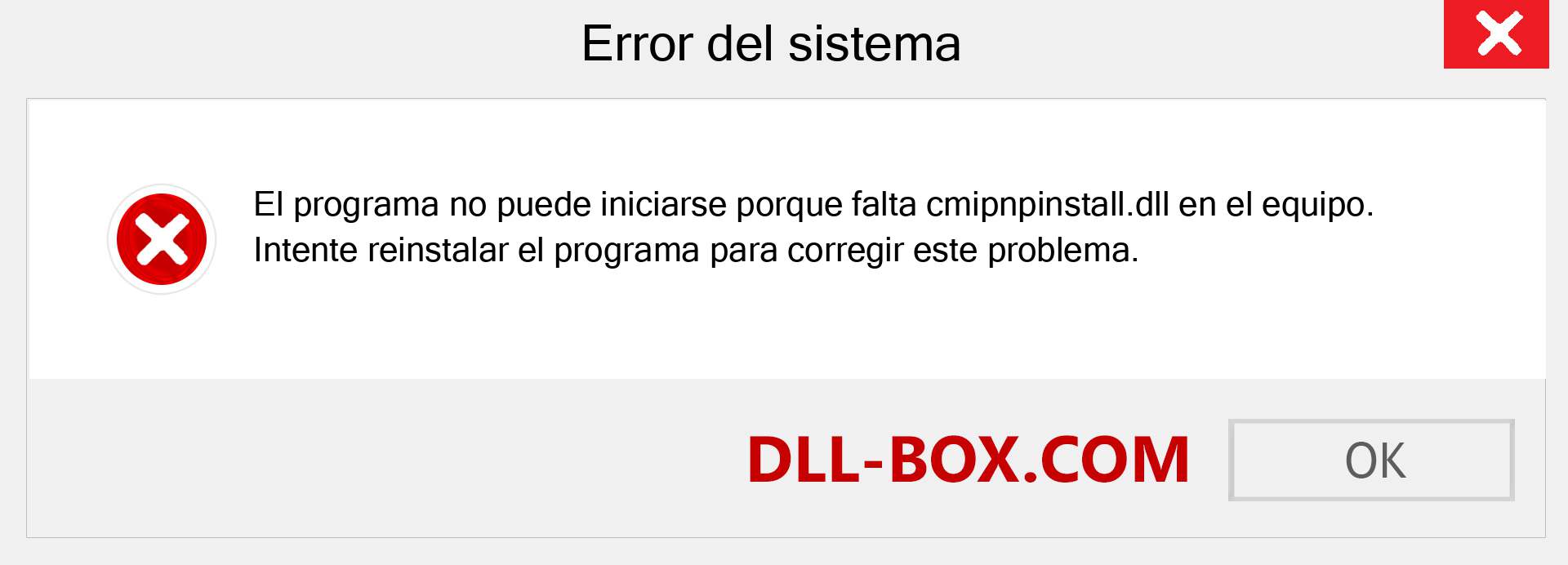 ¿Falta el archivo cmipnpinstall.dll ?. Descargar para Windows 7, 8, 10 - Corregir cmipnpinstall dll Missing Error en Windows, fotos, imágenes