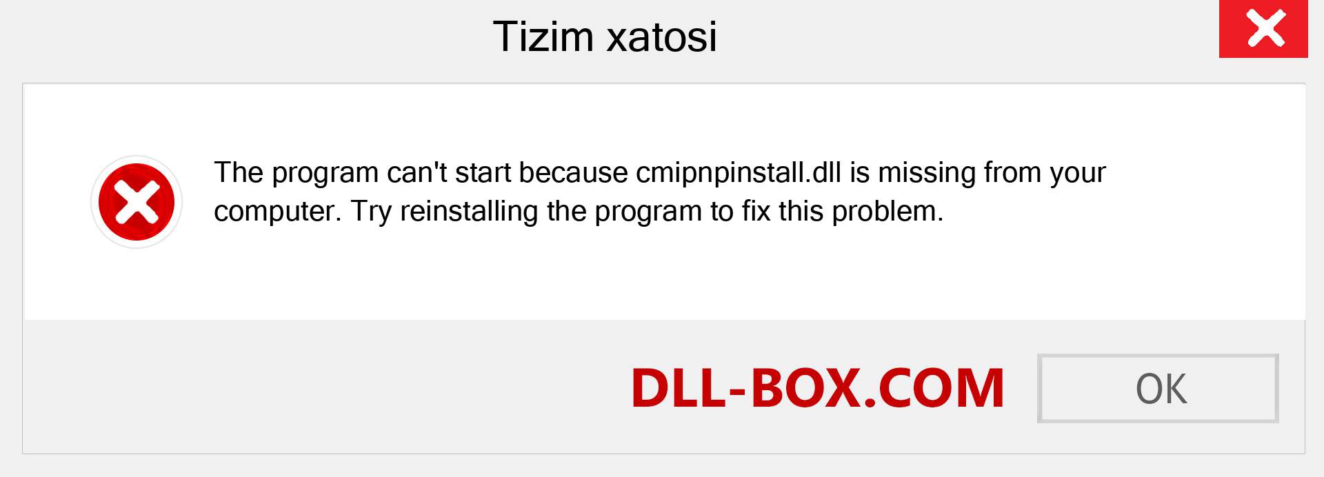 cmipnpinstall.dll fayli yo'qolganmi?. Windows 7, 8, 10 uchun yuklab olish - Windowsda cmipnpinstall dll etishmayotgan xatoni tuzating, rasmlar, rasmlar